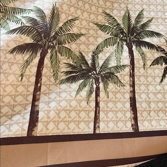 Better Homes And Gardens Beige and Cream Palm Tree Patterned Shower Curtain - Picture 3 of 4